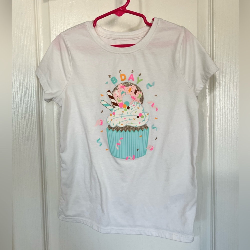Girls Cat and Jack birthday shirt